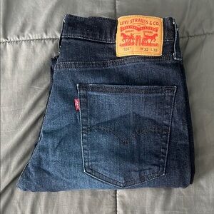Levi’s 514 Straight Fit Dark Wash Jeans Size 32